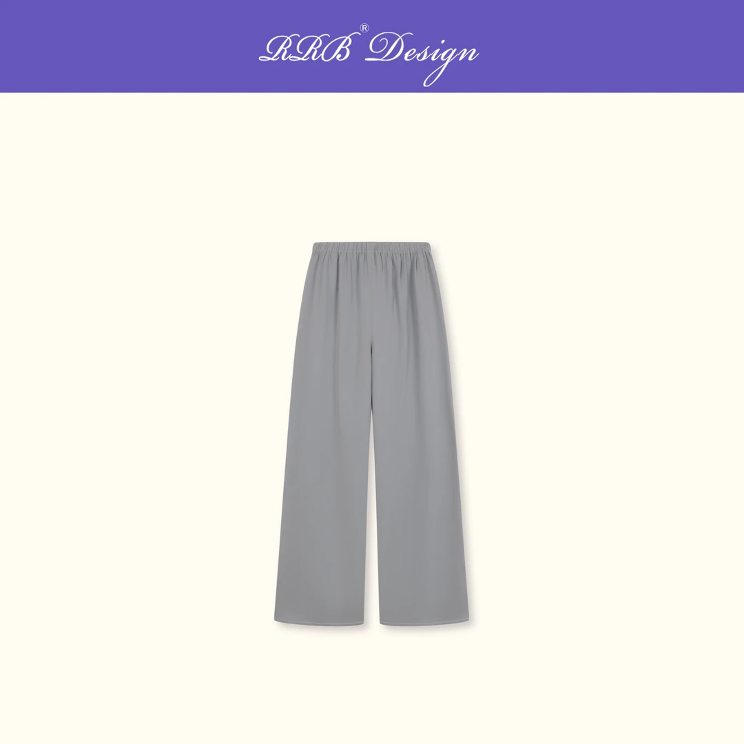 RRB Design「空气神裤」简约百搭纯色松紧腰直筒裤舒适休闲裤