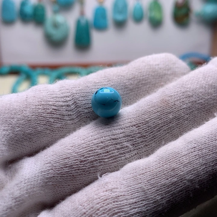 绿松石未镶嵌圆珠