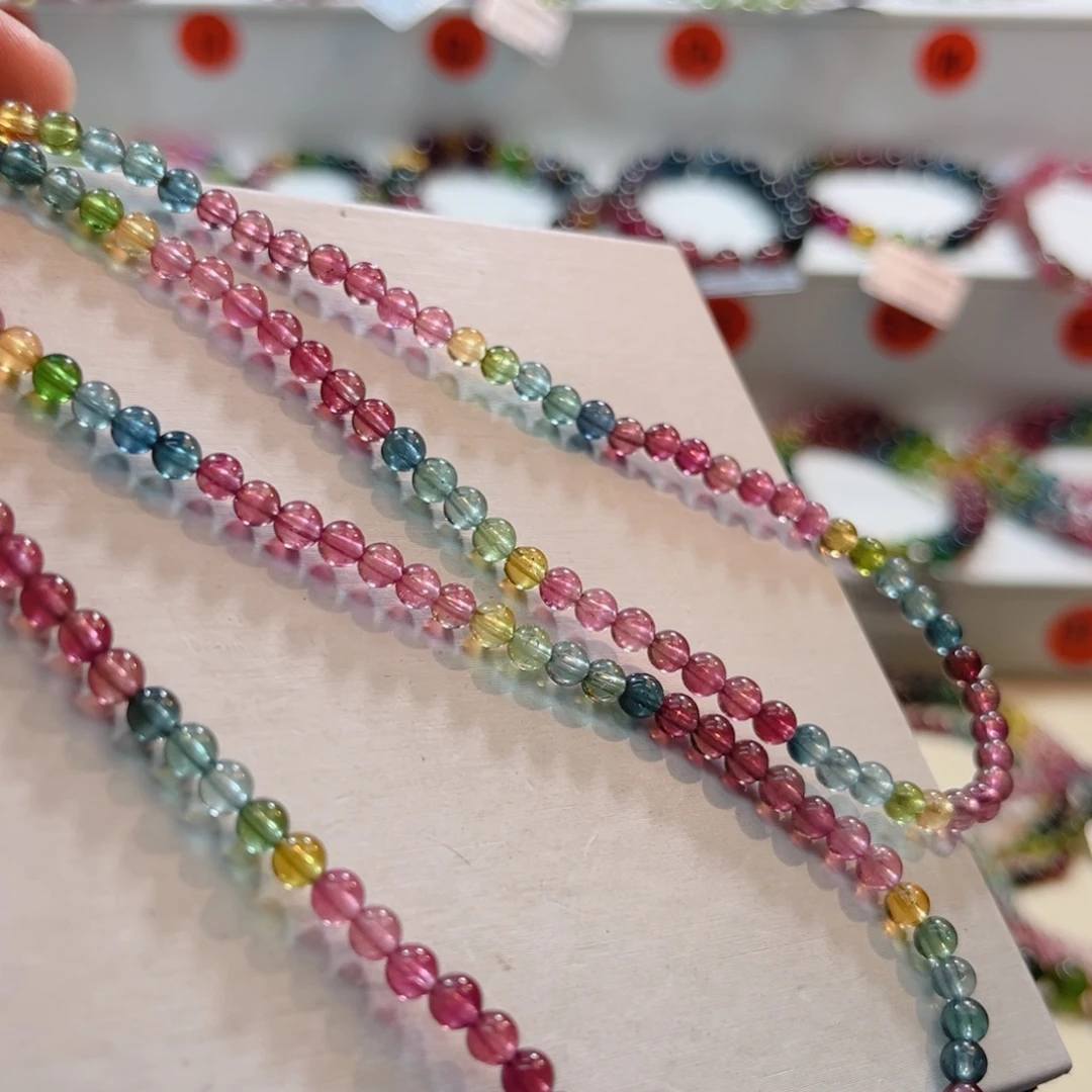 碧玺未镶嵌手串碧玺