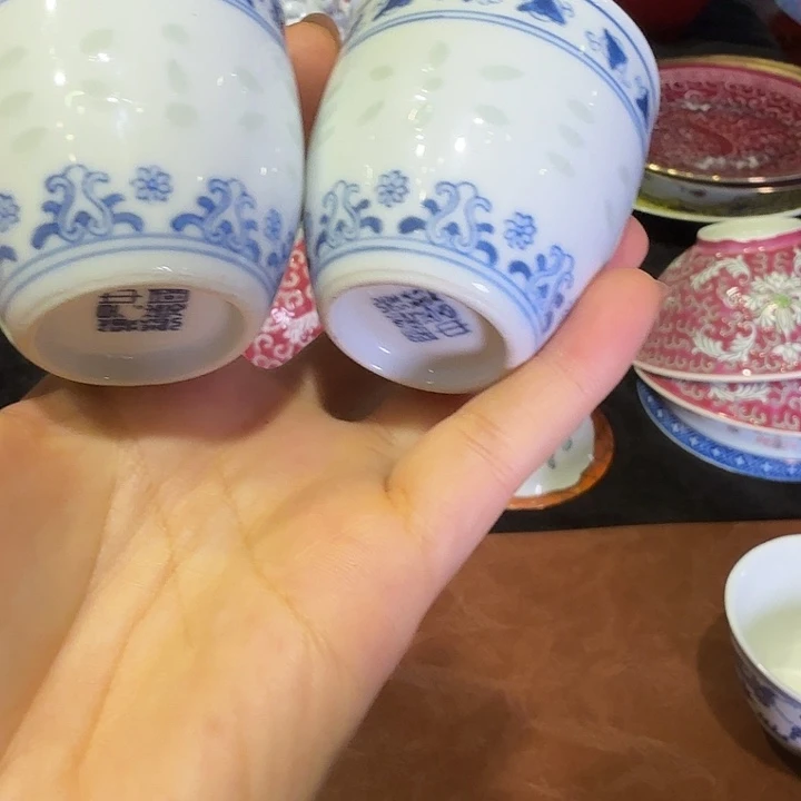杯溪*景德镇清米通二岗杯