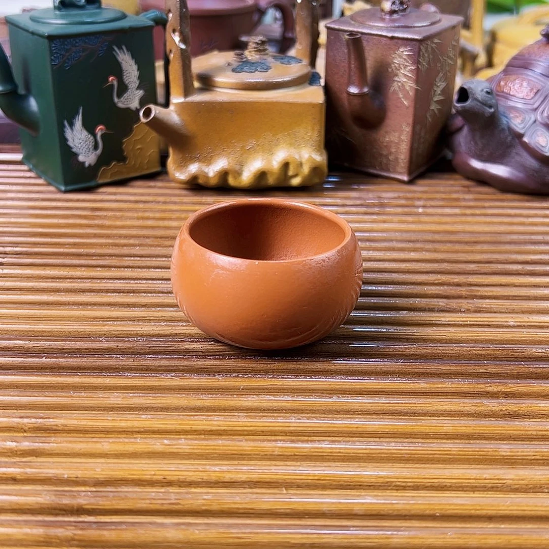 紫砂茶壶主人杯朱泥50cc