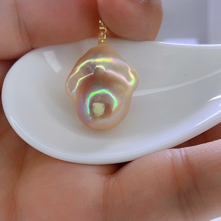 淡水珍珠颈饰银S925镶嵌100