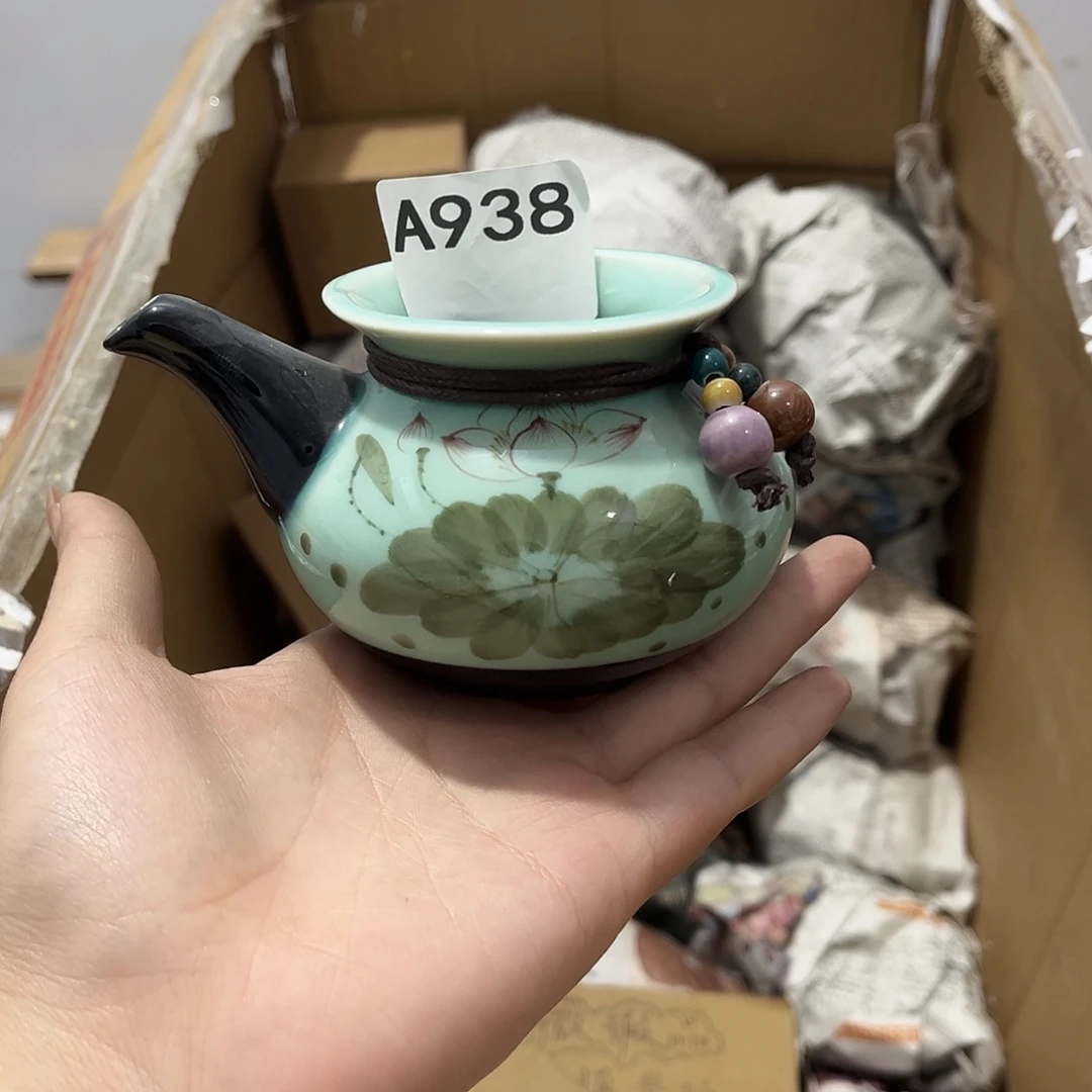 瓷片茶摆件工艺品摆件666