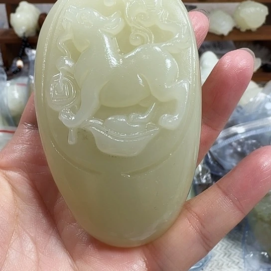 哈***哈砖雕石头手把件石头手把件