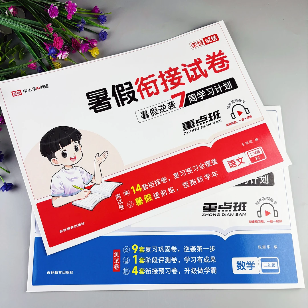 二升三暑假衔接试卷暑假作业暑假必刷题二年级下册全套暑假教辅