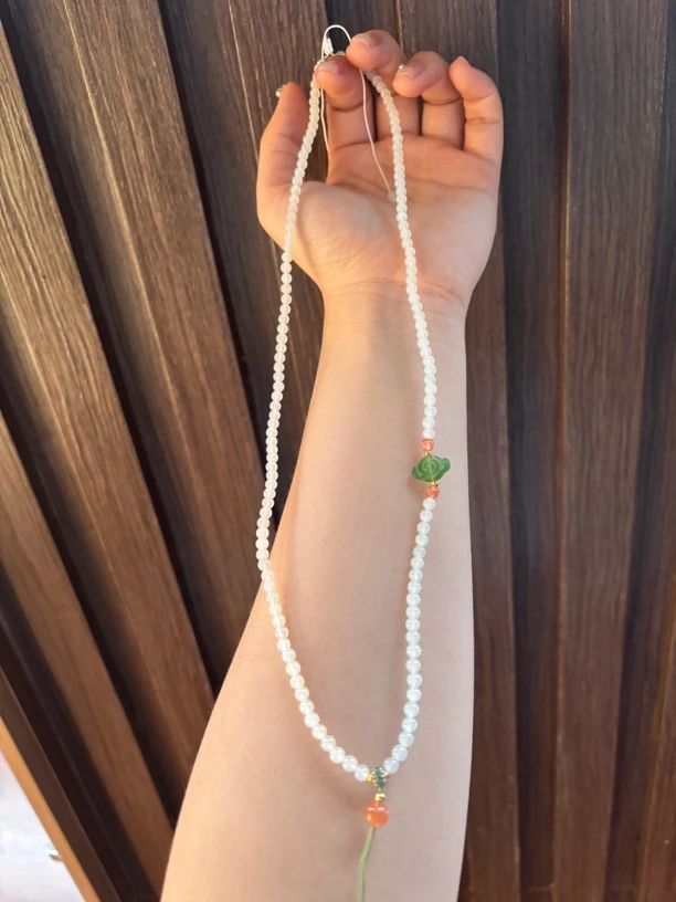 50919WM和田玉项链绳子规格4mm多样性发其一