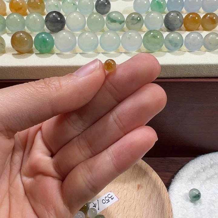 翡翠散珠天然缅甸翡翠A货5.0