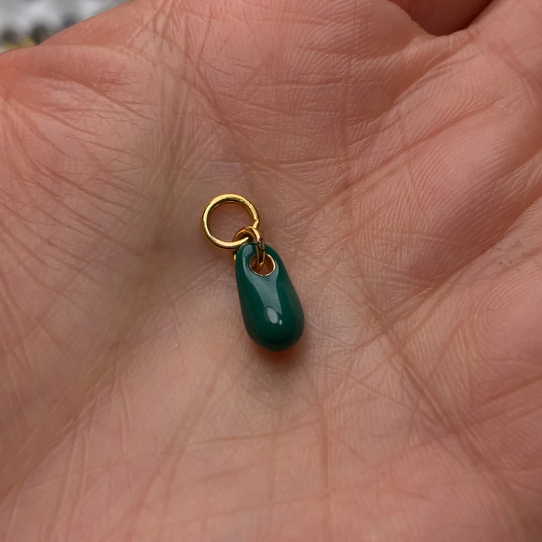 绿松石18K金镶嵌配饰