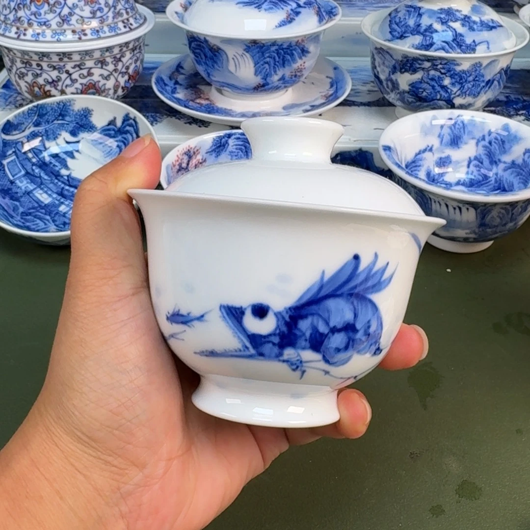 景德镇纯手绘茶具圆圆270