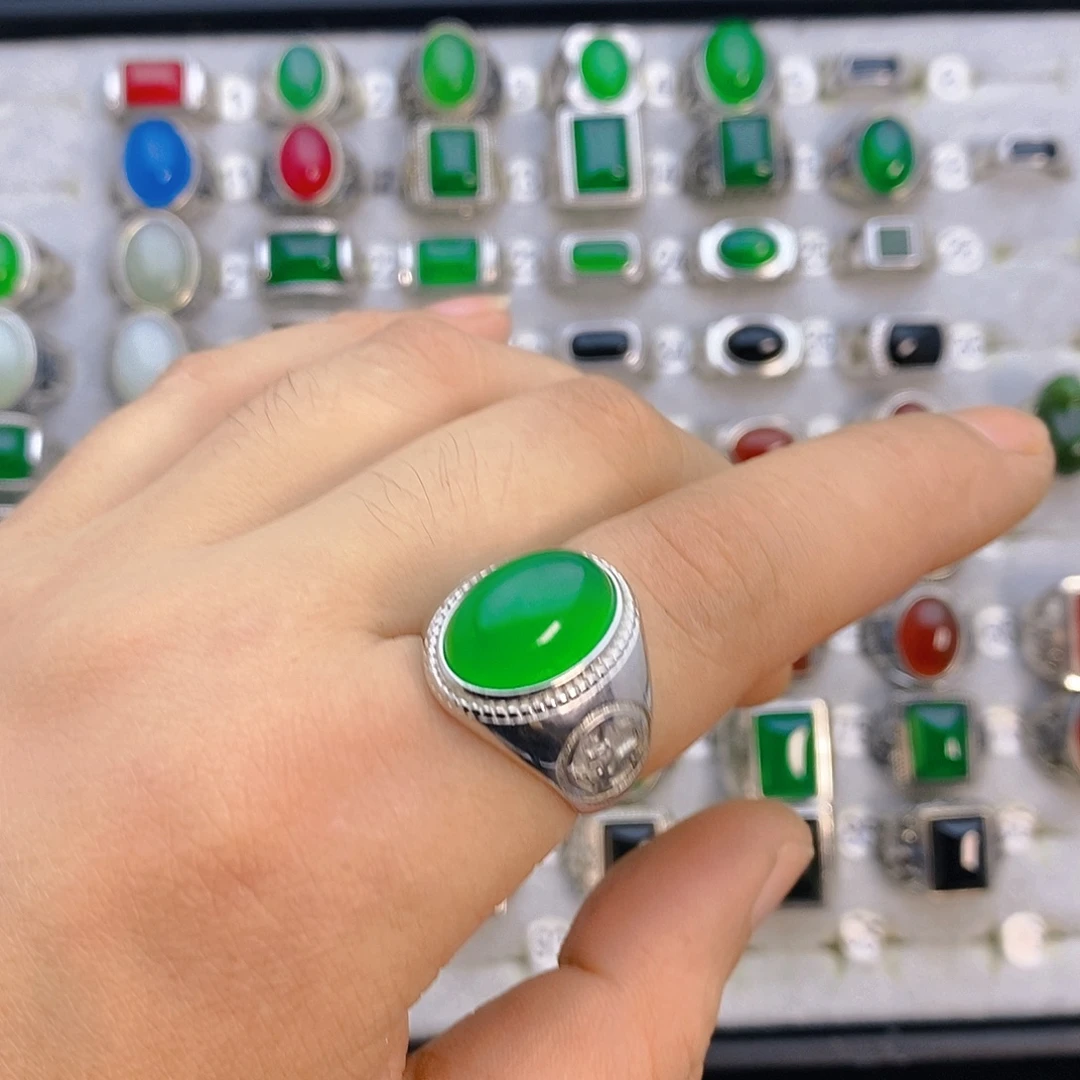 ༄***࿐和田玉未镶嵌戒指