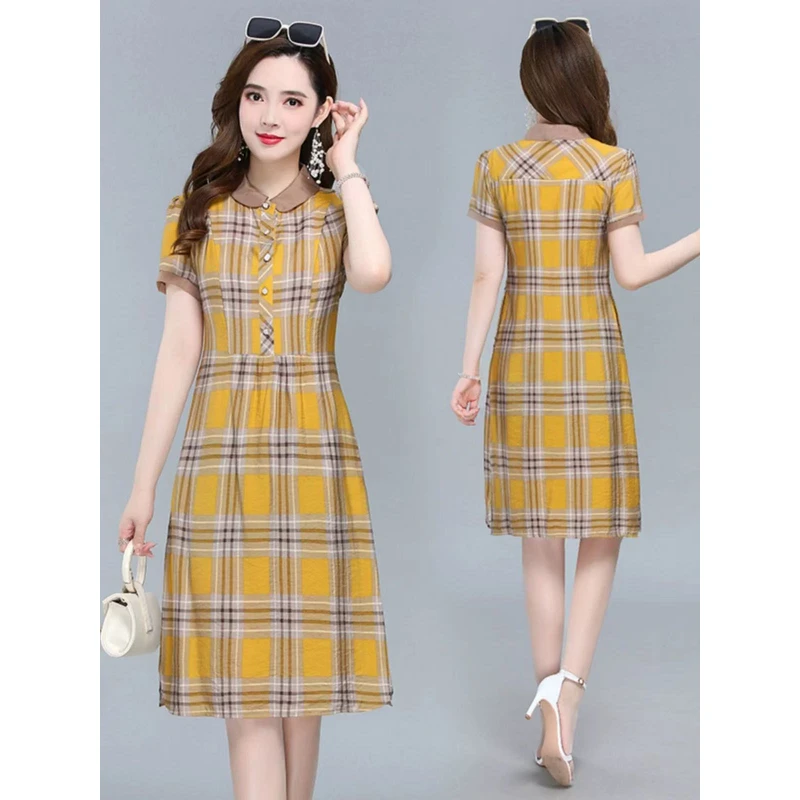 【A645】2025新款时尚夏超显瘦洋气修身高端气质连衣裙