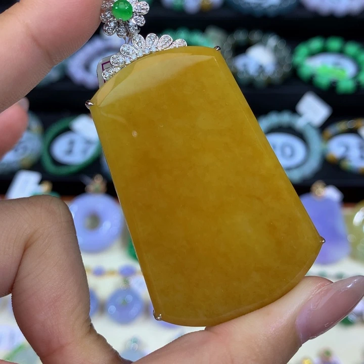 18K金镶嵌手链翡翠翡翠