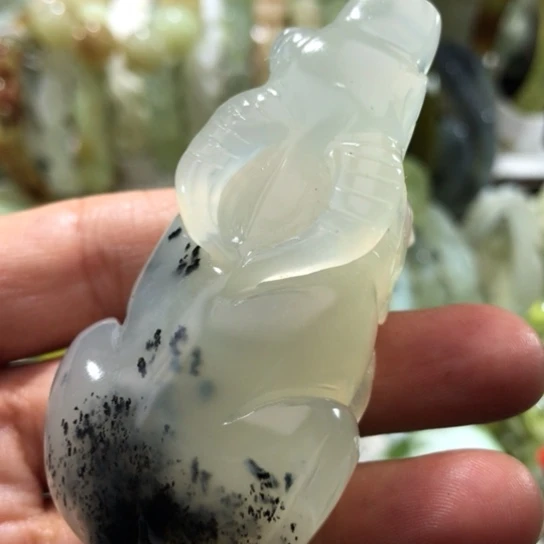 未镶嵌岫玉手把手把