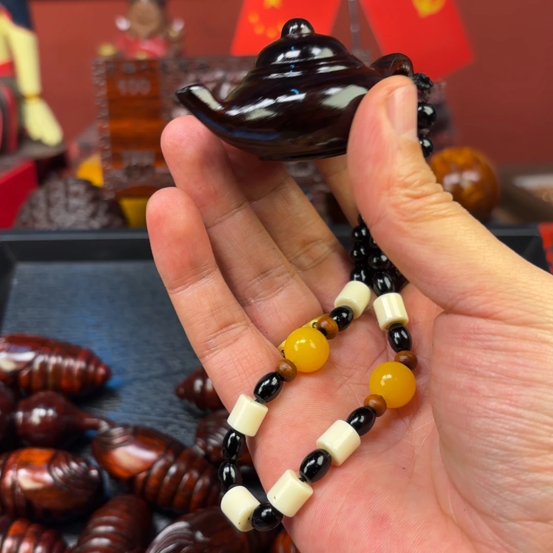 檀香紫檀（小叶紫檀）把把壶