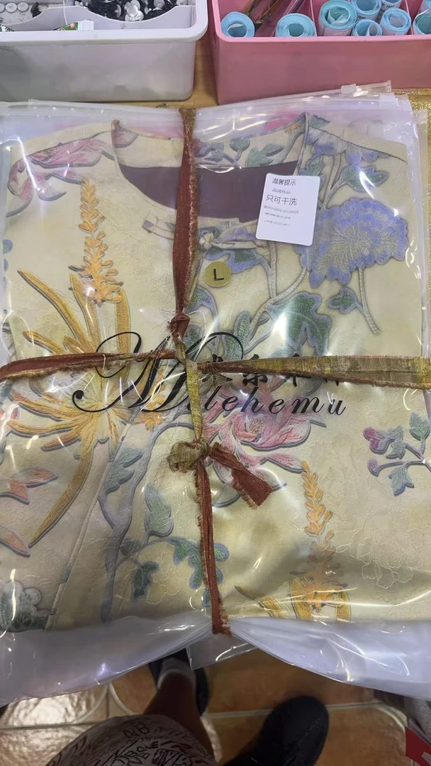 【一潮家】新中式国风定制气质款斜襟短袖66923