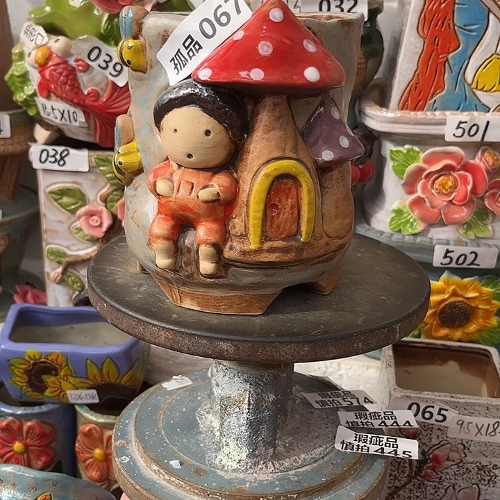 小***小粗陶材质多肉花盆067