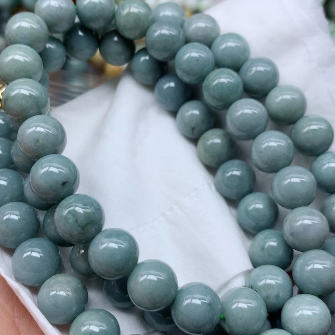 翡翠未镶嵌颈饰珠子