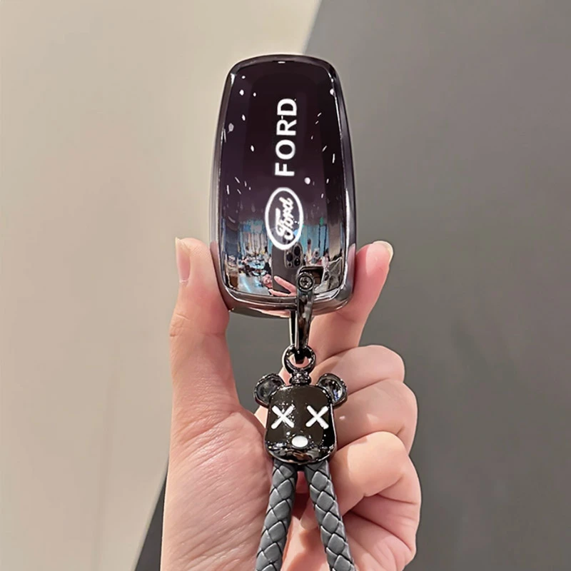 福特电马钥匙套烈马车包蒙迪欧探险者高档壳猛禽翼博撼路者新款链
