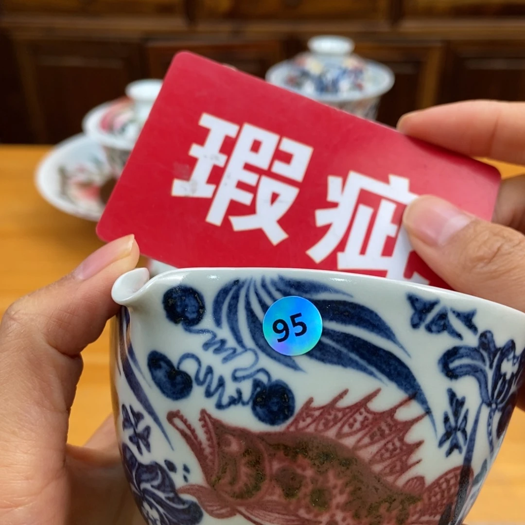 手绘现代茶具非古董