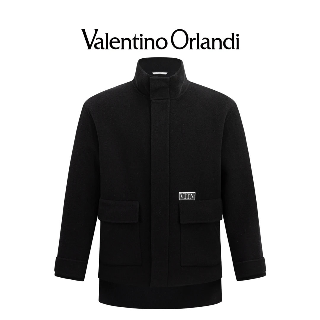 Valentino orlandi男士秋冬时尚绵羊毛毛呢外套