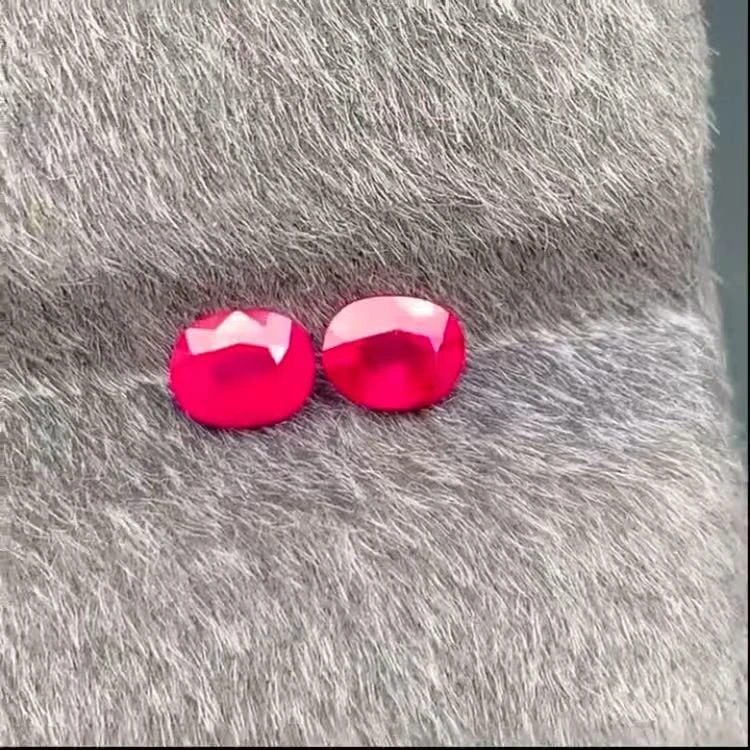 天然缅甸鸽血红宝石，0.78克拉