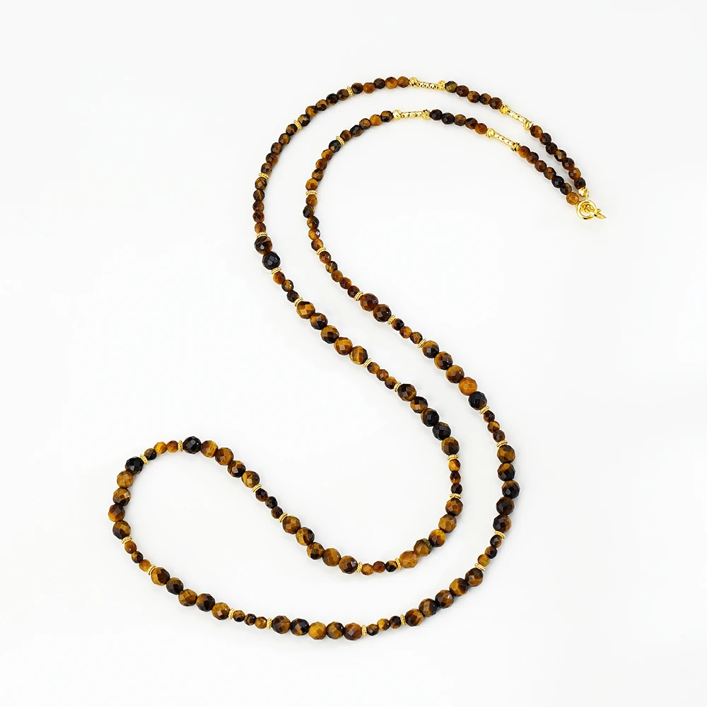 孤品银925虎眼石百搭项链（60厘米）44341