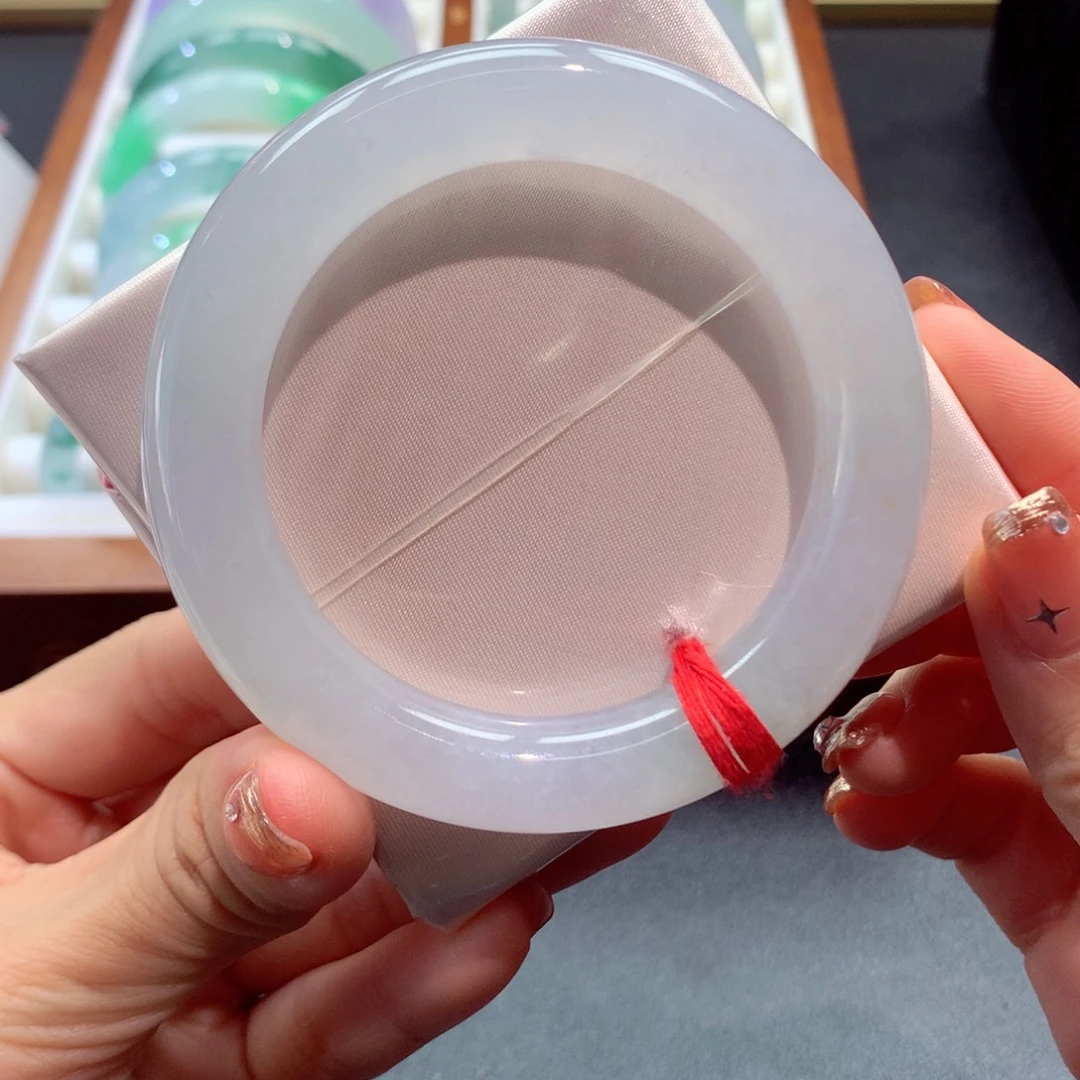 翡翠未镶嵌手镯22号