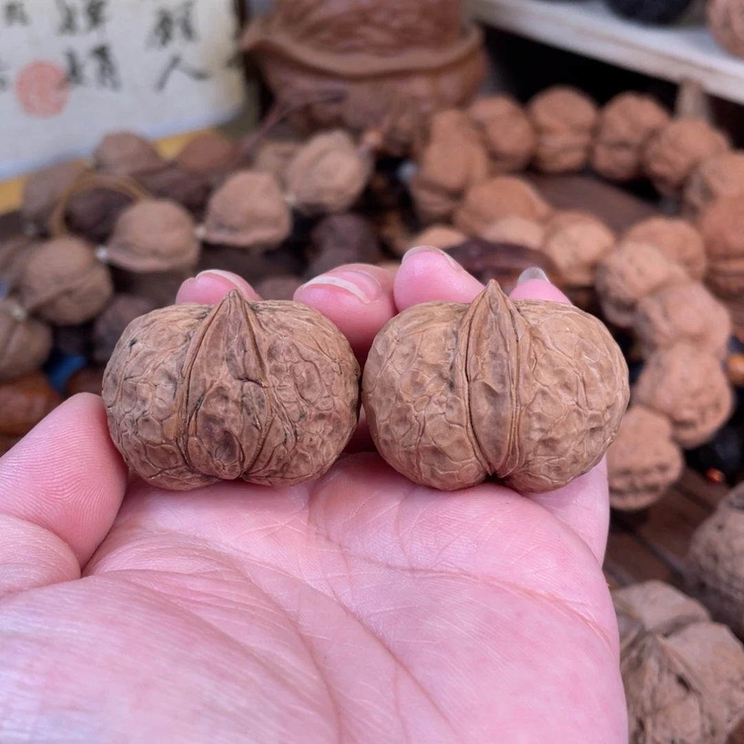 文玩核桃把件棉花墩36