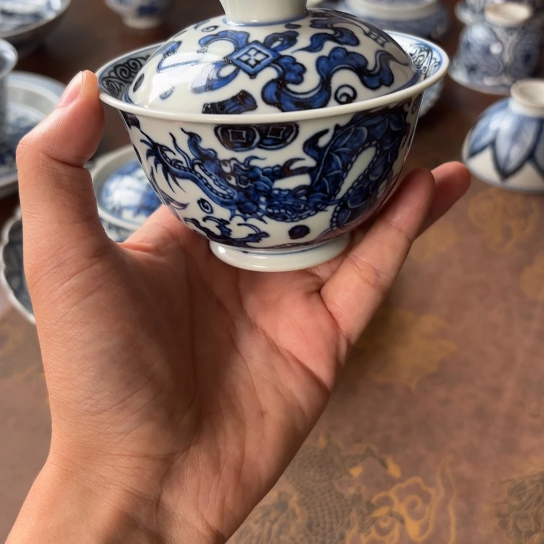 摆件景德镇手绘茶器微瑕