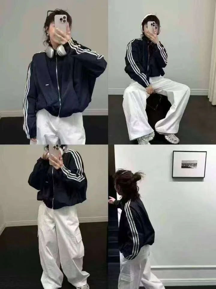 【爱丽粉丝】2025早秋新款蕾丝冲锋衣时尚百搭休闲外套 ALS-505