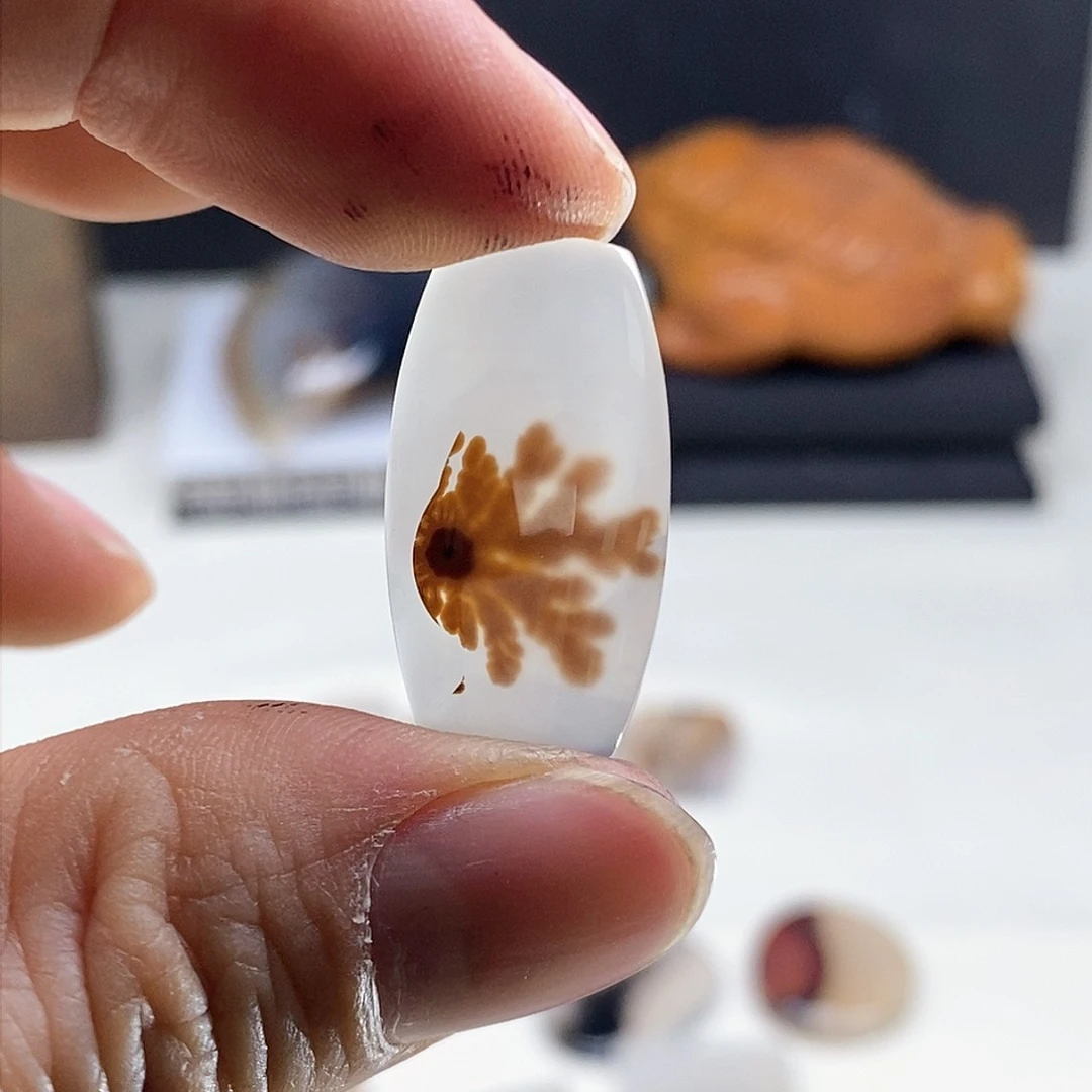 玛瑙/玉髓珠宝奇石未镶嵌浪*涯