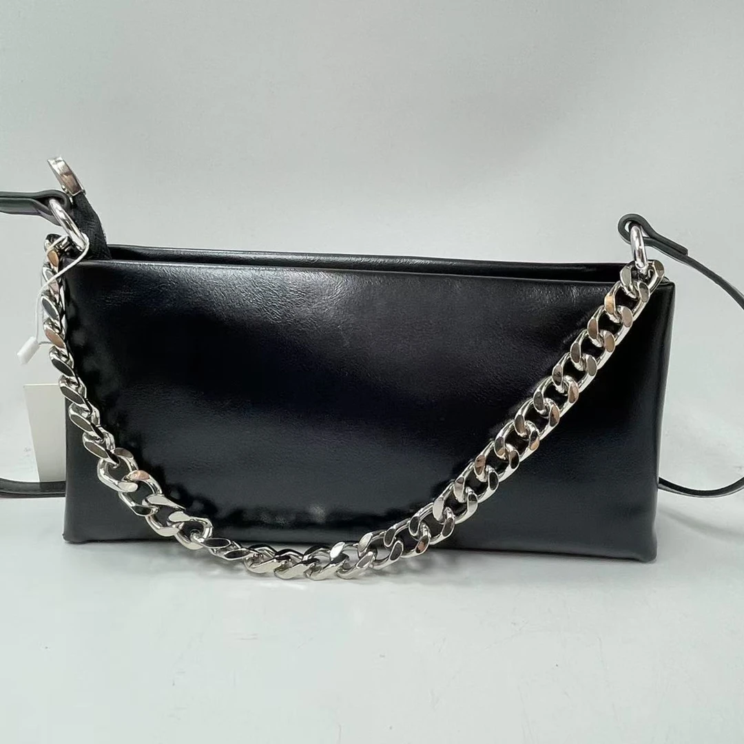 TOLEX2025新款手工时尚1链条腋下女包黑色棕色26cm