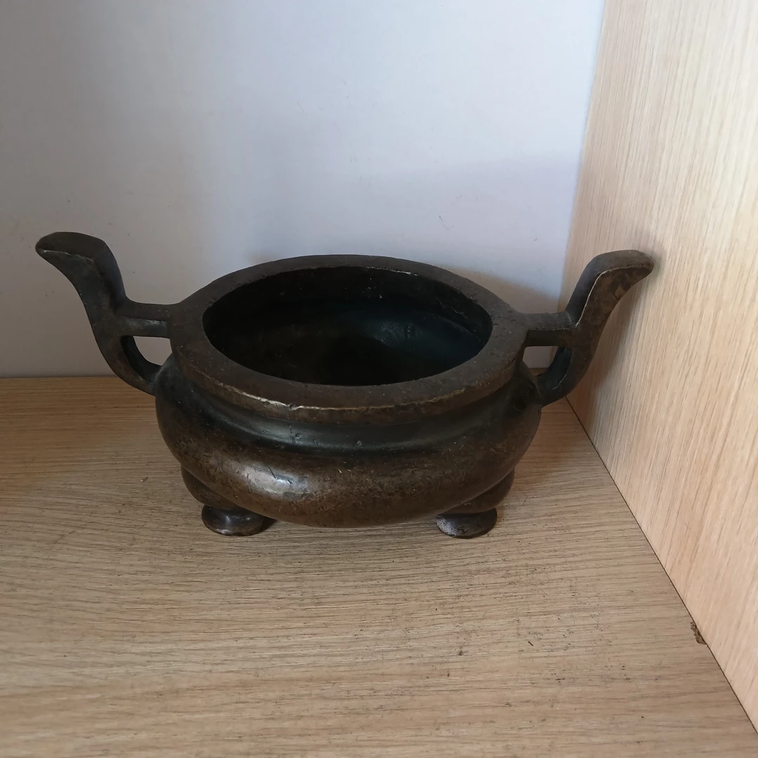 铜香炉精品包浆一流