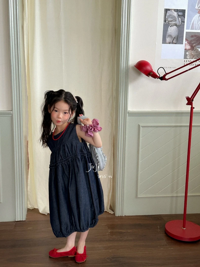 韩系牛仔松紧群(50806)