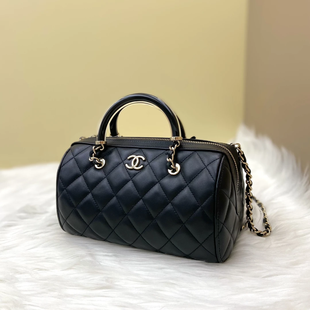 未使用 Chanel/香奈儿 闲置新 25C 保龄球mini 带票