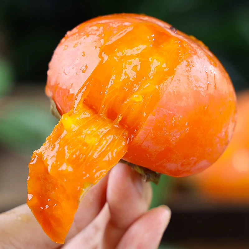 【自然搭档】火晶柿子12个/24个玲珑吊柿新鲜水果单果70g+多仓发货