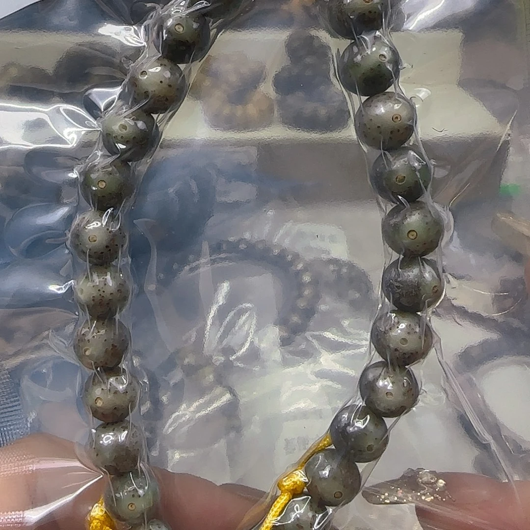 星月菩提手串73哈哈爆透星月菩提9圆手持