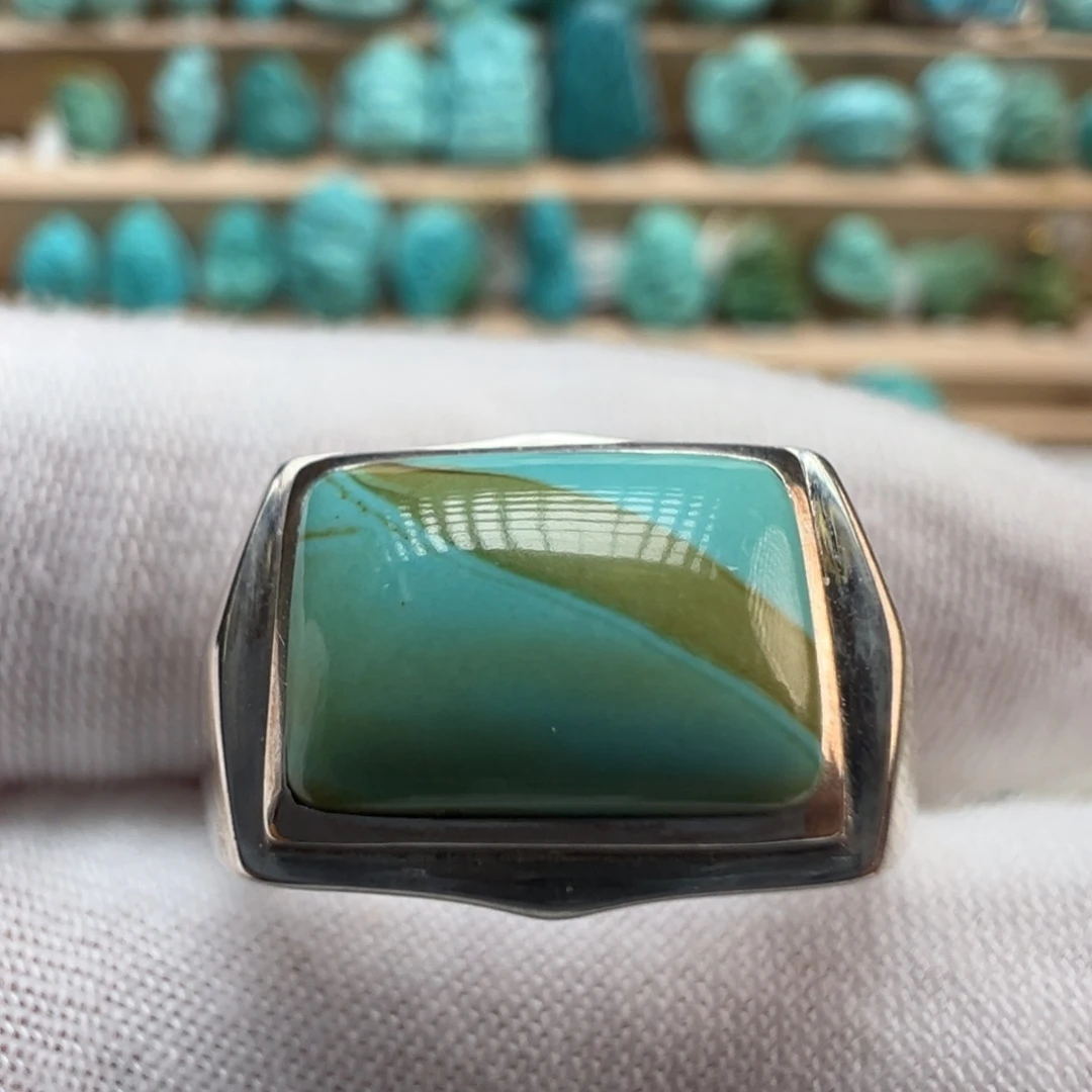 绿松石银S925镶嵌配饰