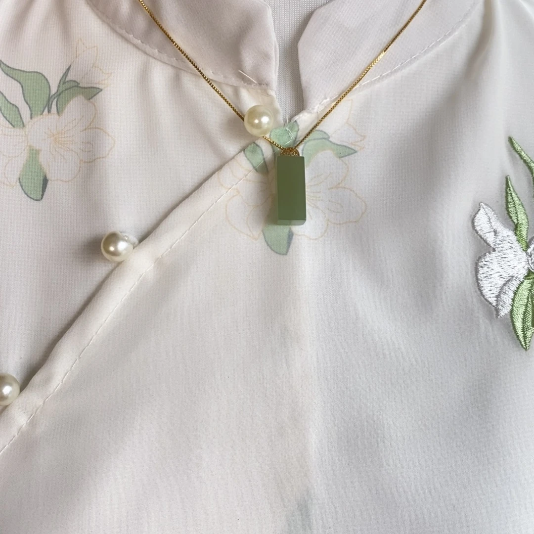 和田玉银S925镶嵌吊坠(不含链)