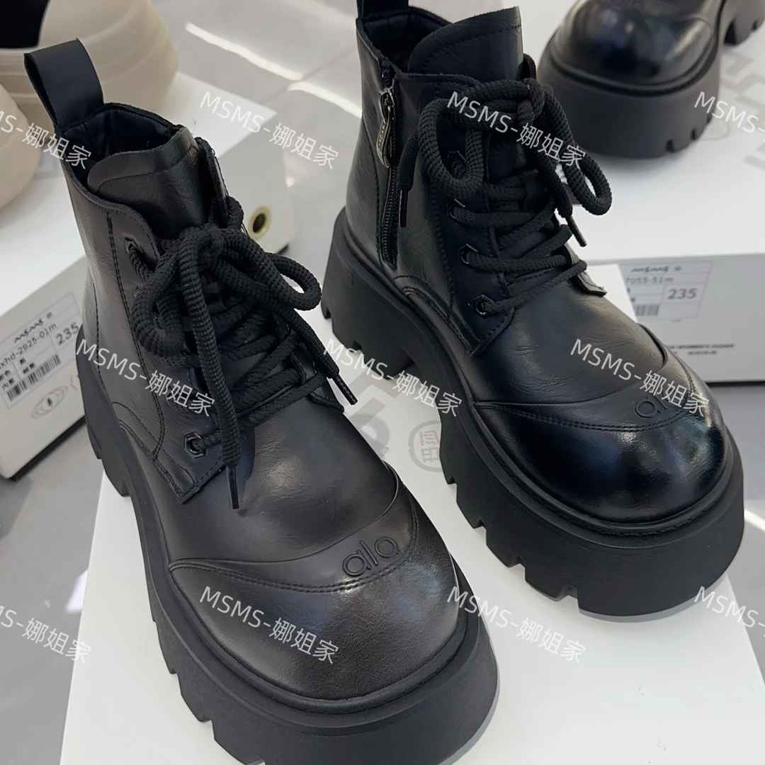 玛莎玛索7055-51加绒马丁靴