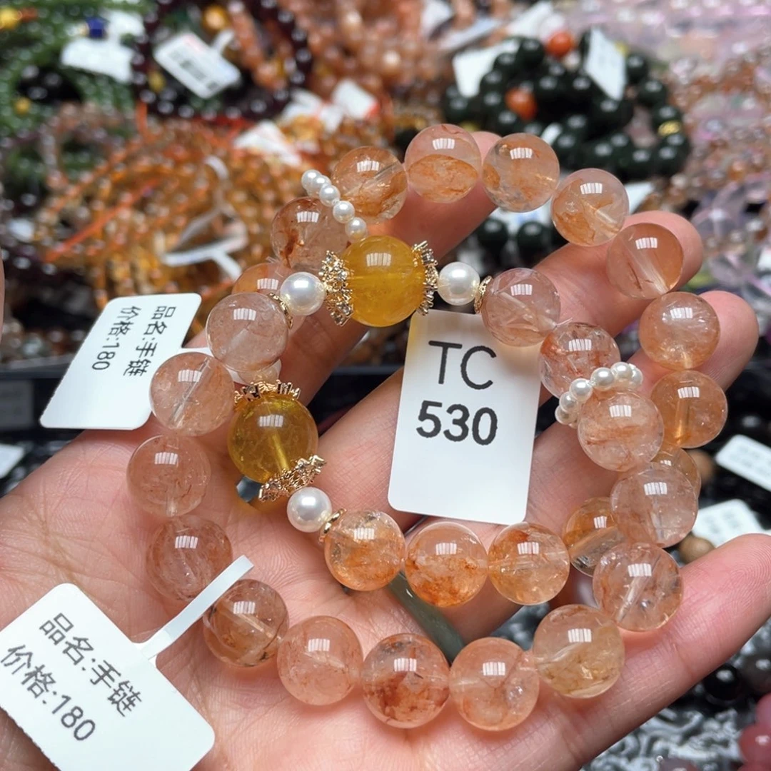 水晶手串未镶嵌多样性