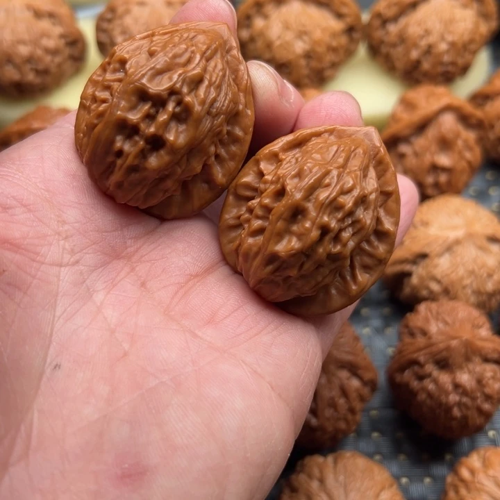 吊坠文玩核桃大红袍35