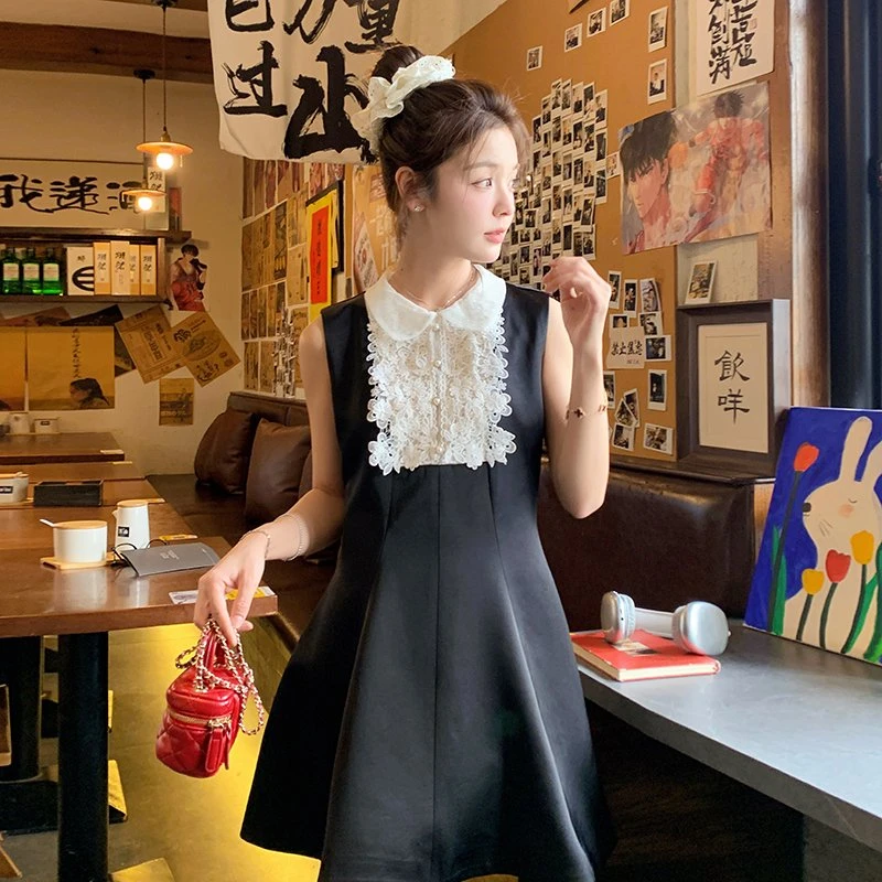 2141韩版夏款时尚露肩过膝连衣裙