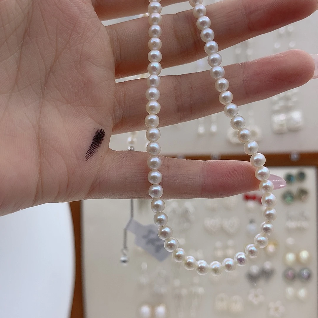 银S925镶嵌耳饰淡水珍珠