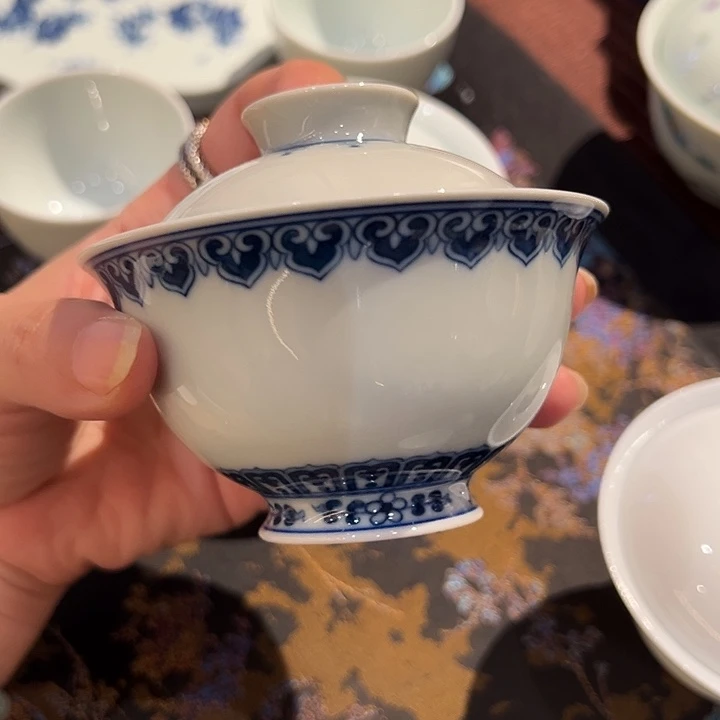 钟家窑柴窑素胎盖碗