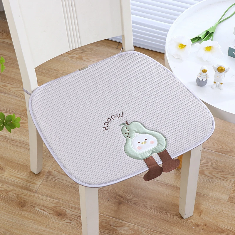 椅子坐垫夏季凉感丝实木椅垫办公室久坐防滑薄餐厅餐椅垫凳子坐垫