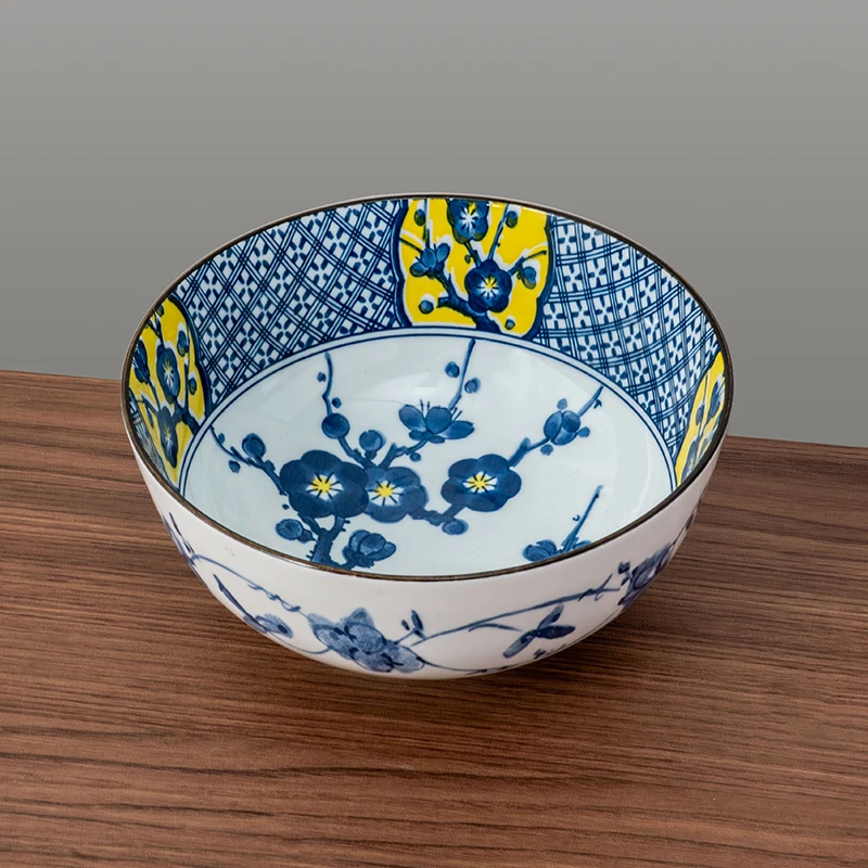 美浓烧日本进口陶瓷面碗日式家用餐具高颜值网红吃面碗单个好看碗