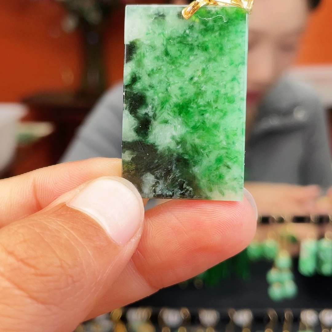 翡翠未镶嵌耳饰饰品