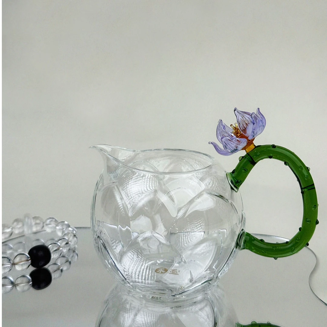 【窑颜专属】 莲华茶海 玻璃茶具 公道杯 高端茶具