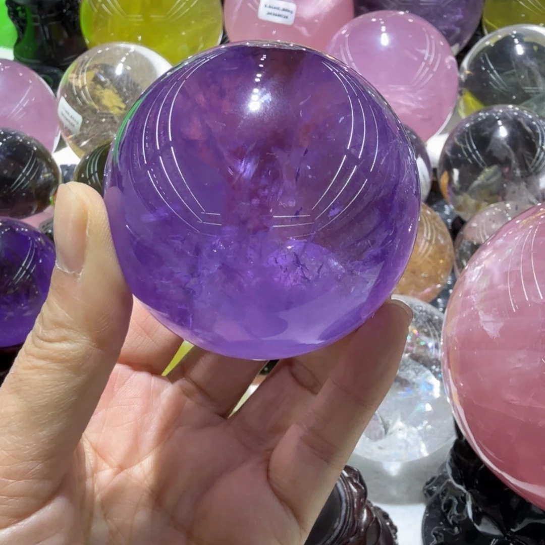 石材水晶球直径约5.8厘米